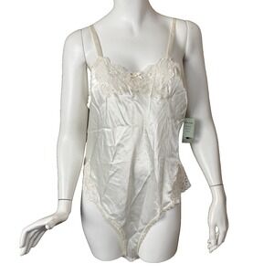 Vtg Bodysuit Satin Lace Lerner New York Intimates Lingerie NEW / NOS Rare!!!